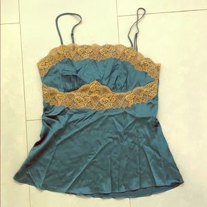 Silk top by Leigh Bantivoglio